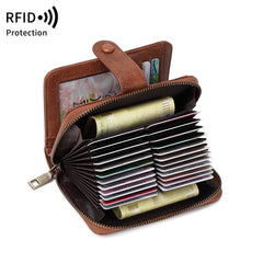 Leopard Print Multifunctional Zipper Retro Small Wallet