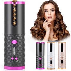 Hair Curler Women Portable Hair Curling Iron LCD Display
