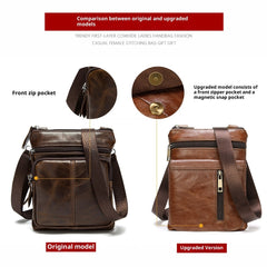 Men's Shoulder Bag Men's Real-leather Bag Casual Pouch
